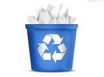 blue-recycling-bin-icon PSDGraphics